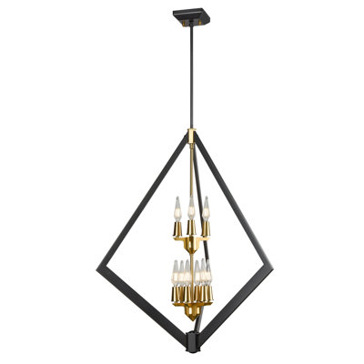 Corvena 9 - Light Dimmable Geometric Chandelier