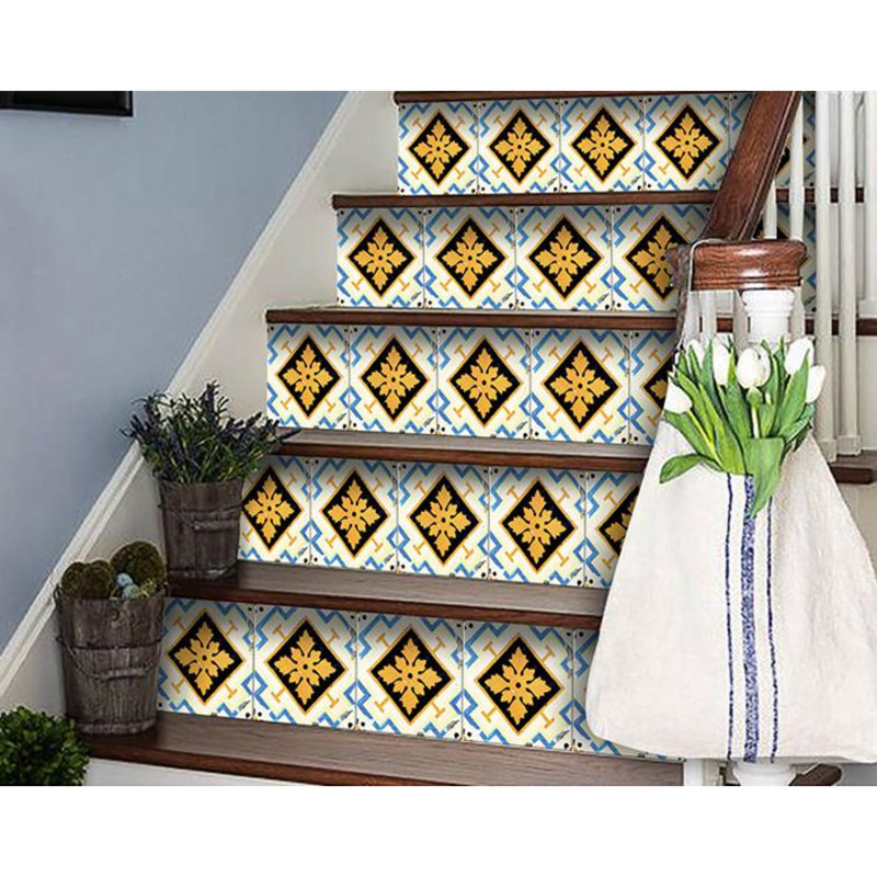 Vinyl Peel and Stick Tile Decals, 8"H x 8"W