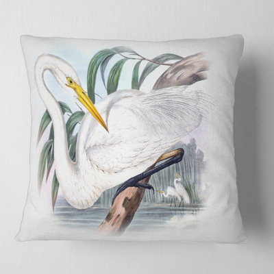 Oiseaux australiens rétro IV - coussin traditionnel imprimé