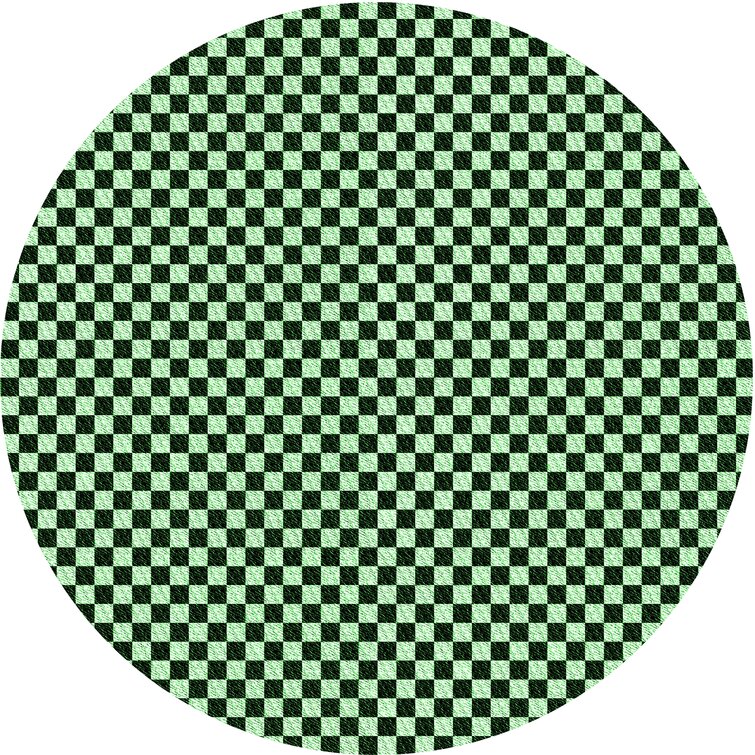 Metro Checkered Slate Green Rug – rugmeup