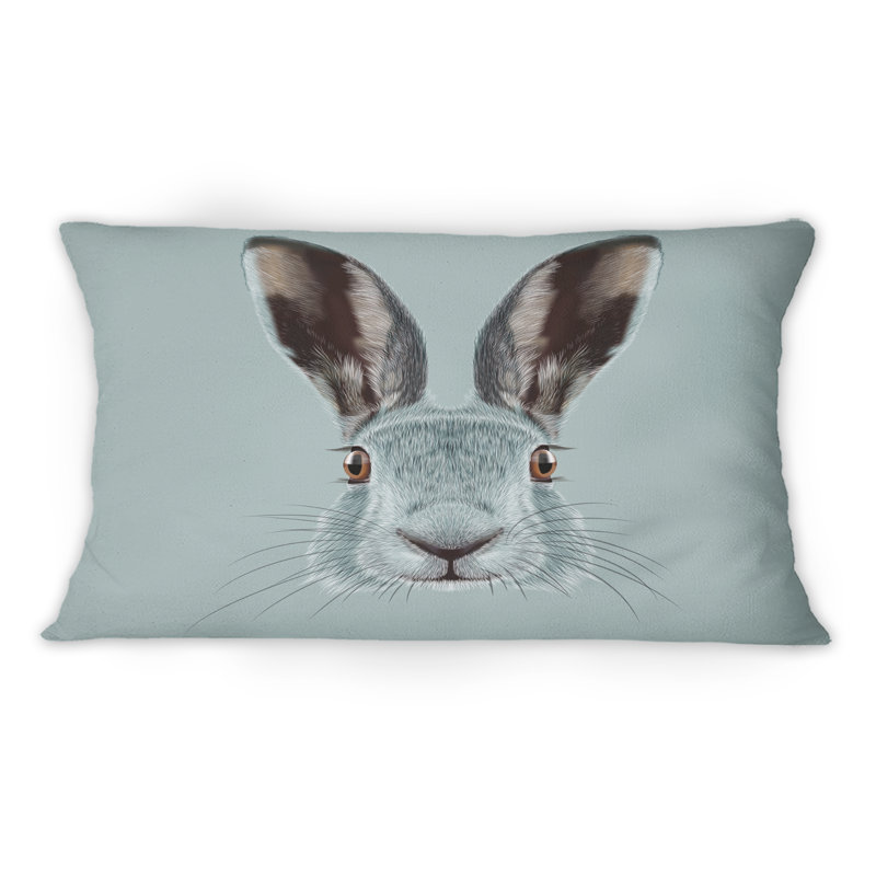 Coussin décoratif Portrait Of Hare I