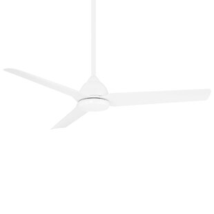 54" Mocha 3 - Blade Outdoor Smart Propeller Ceiling Fan with Remote Control