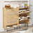 Rattan Shoe Cabinet with 2 Flip Drawers & Bottom Shelf, Freestanding Hidden Shoe Storage Cabinet for Entryway, Narrow Shoe Rack Cabinet for Hallway Foyer-2055517493