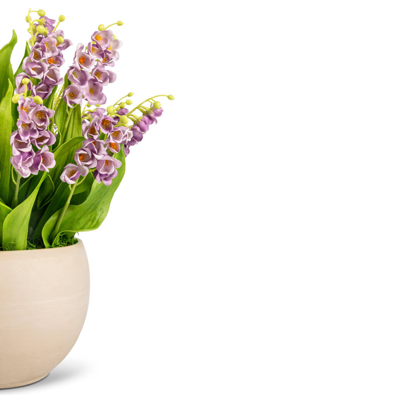 Cora RealTouch Muguet Arrangement, Periwinkle