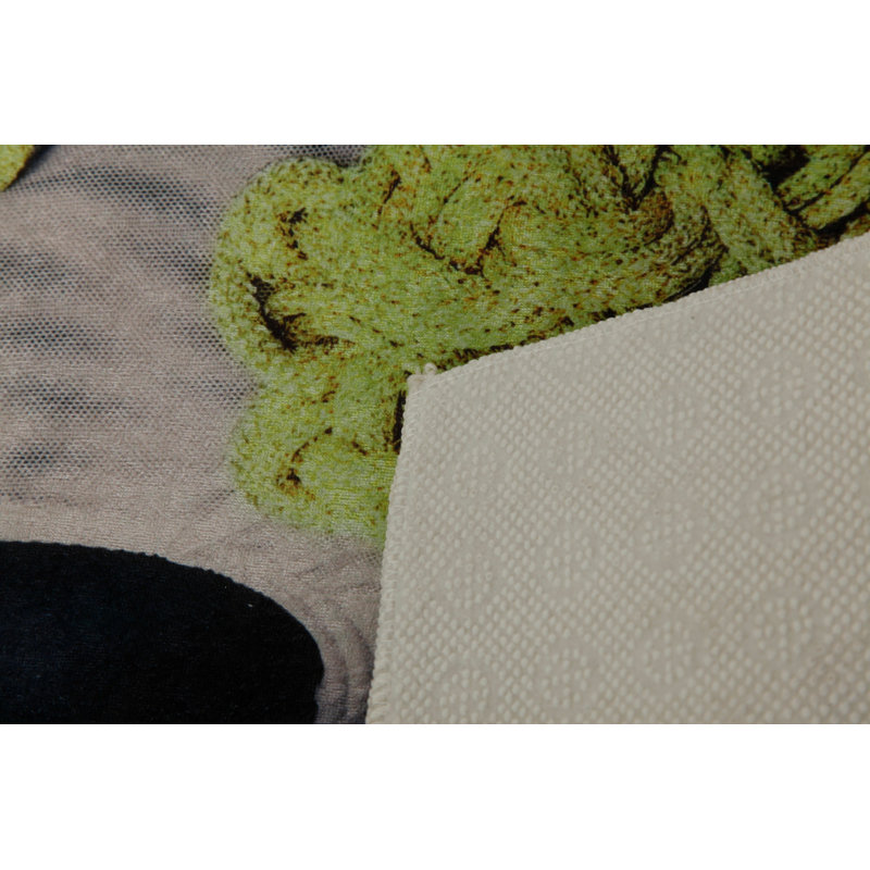 Premium Woven Carpet, 5.2 x 7.5 ft, 100% Polyester, Antibacterial, Non-Slip Underside, 0.3 in Pile Height | Machine Washable, 3D Digital Print | Perfect for Living Room, Bedroom & Office Décor
