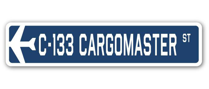 Plaque de rue Blomquist C-133 Cargomaster Air Force, H 8 po x l 36 po x P 1 po