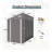 Campcraft Optional Two-Color Storage Shed, Single Hinge Door, Solid Structural Design, Good Ventilation, Surface With Protective Film, And Suitable For Various Scenarios-113717612