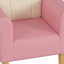 Chaise rembourrée en forme de pétale pour tout-petits