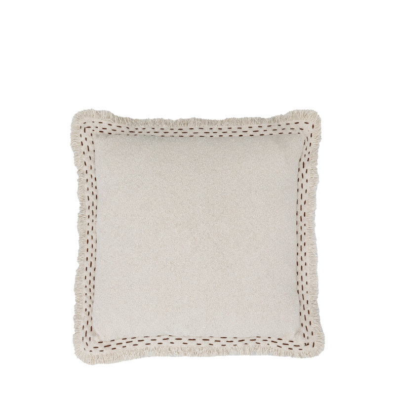 Textured Weave Cushion, Ivory