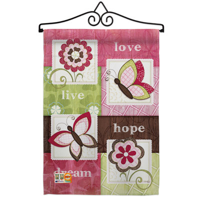 Double Sided 18.5'' H x 13'' W Polyester Flag Set