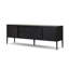 Dawn Media Console-Black Raffia