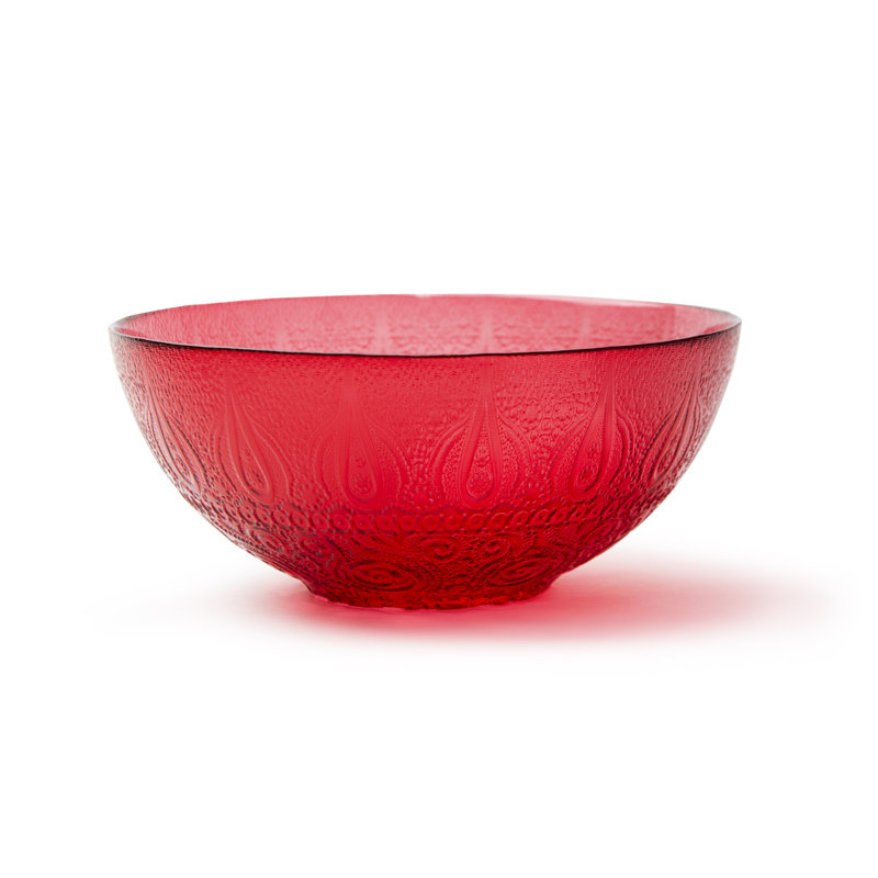 Arabesque Red Salad Bowl