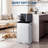 Dual Compartment Step Trash Can, Brushed Steel Kitchen Waste Bin