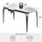 Krystah Rectangular Large Corner of Sintered Stone Ceramics Dining Table with Metal legs-1129429573-1129429572