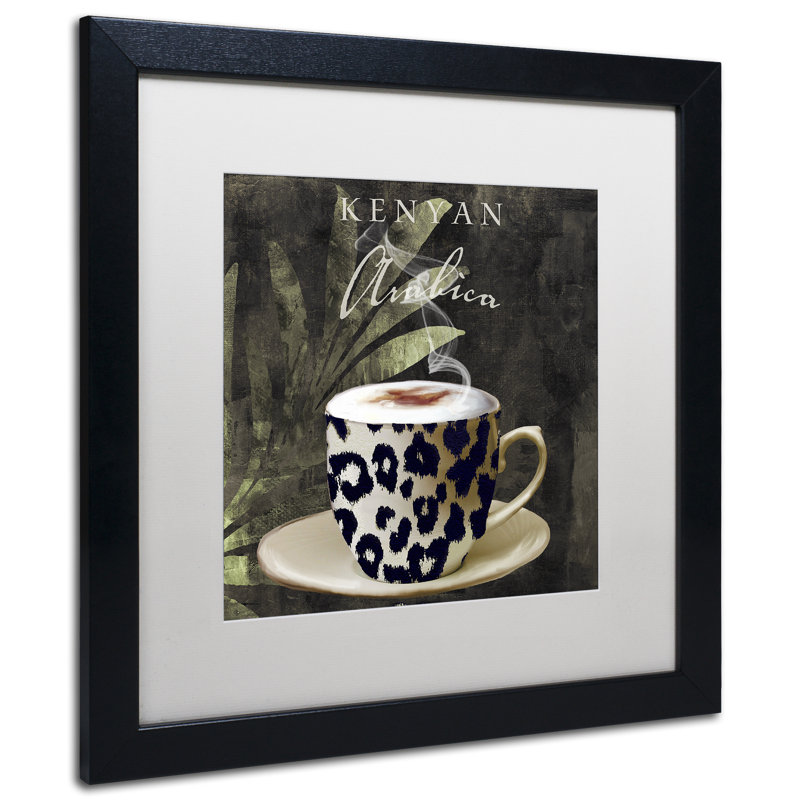 Jadaya «Afrikan Coffees I» par Color Bakery, impression encadrée, Blanc, H 16 po x l 16 po x P 0,5 po