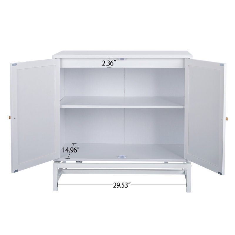 Table de buffet avec porte 31,5, Blanc