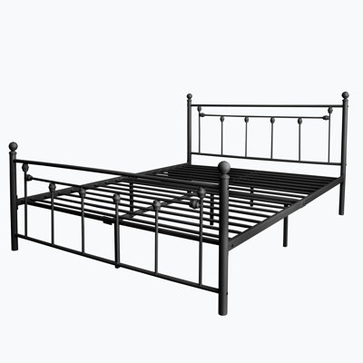 Queen 38.39'' Steel Bed Frame