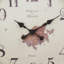 Horloge murale, cadre rond de 20 pouces brun antique, cadran en papier rétro