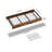 Vintage Ceiling Mounted Pot Rack With 12 S-Hooks - Rustic Brown And Black-112510967