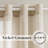 Linen Blended Textured Semi-Sheer Grommet Curtains - 37"/52" Widths Semi-Private & Light-Filtering Linen-Style Panels for Bedroom -299404345-299404363