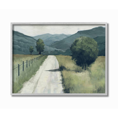 «Farmland Fields Green Blue Landscape» par Ziwei Li - reproduction d'art