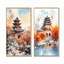 Ensemble de 2 décorations murales chinoises Pékin-102575931-102575936