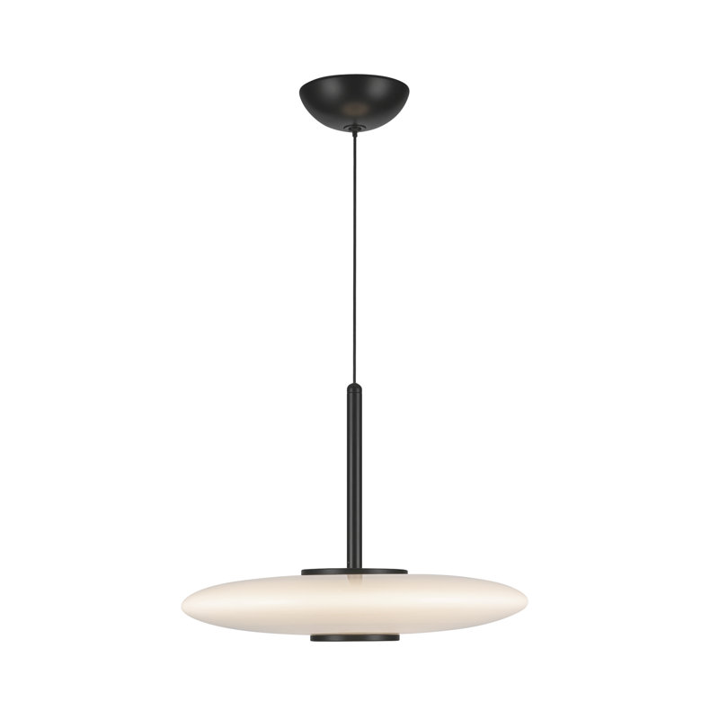 Kyoto 1 - Light LED Pendant, Black, Glossy Opal