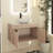 Abrienda 29.53 " W Wall Mounted 1 Single Vanity Bathroom Vanity With Ceramic Top