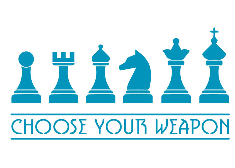 Décalcomanie murale armes chess, Bleu sarcelle, H 15 po x l 30 po x P 0,01 po