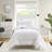 White 3 Pcs King/ King Puffy Comforter - Fill, Label, Machine Washable ,
