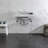 Kingston Brass Pemberton 30-Inch Carrara Marble Console Sink with Acrylic Legs (8-Inch, 3-Hole)-72888002