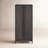 Aurora Wood Armoire Wardrobe – Peppercorn Elm Veneer Storage Cabinet with Cedar Lined Drawers