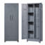 Grande armoire à outils en acier avec cadre renforcé, surface antirouille, portes verrouillables et tablettes réglables-527641736-527641735