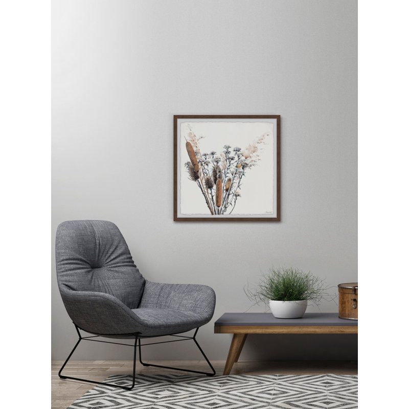 Diverse Flowers - Single Picture Frame Painting, 41 cm H x 41 cm W