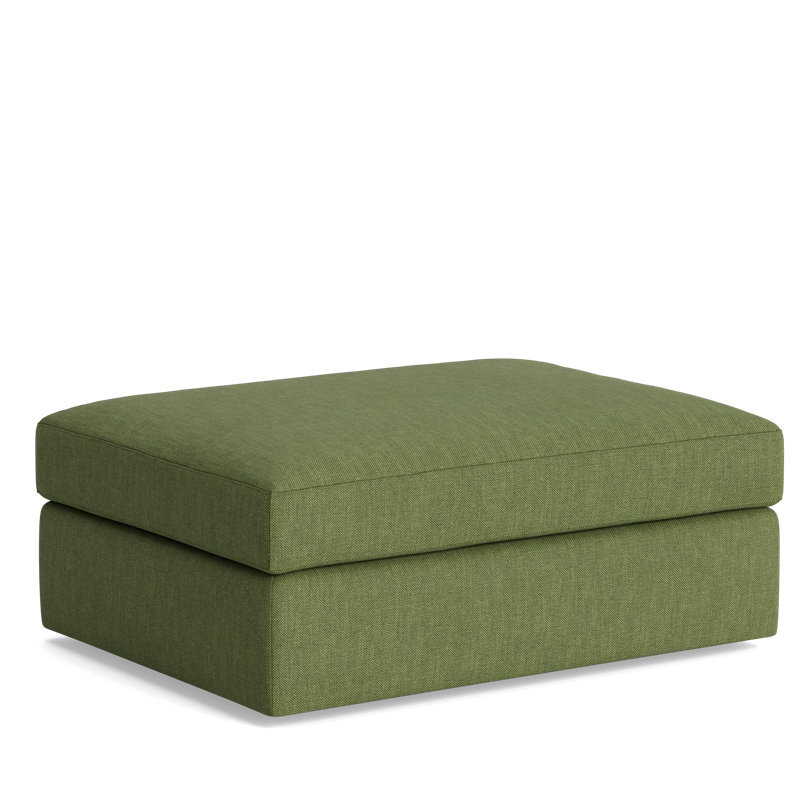 The OG Ottoman, Performance Weave - Basil