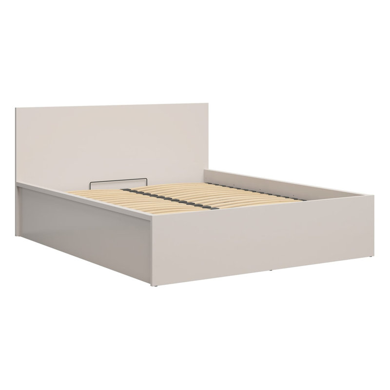 Ivarr Ottoman Bed with Lift-Up Storage, European King (160 x 200cm), Cashmere