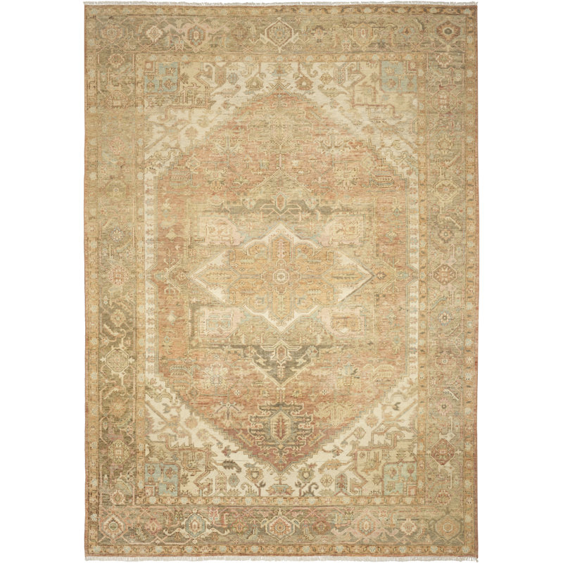 Nourison Thania 9' x 12' Rust Vintage Indoor Rug, Rectangle 9' x 12'