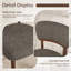 Chaise de salle à manger rembourrée en boucle de style milieu du siècle avec dossier incurvé (ensemble de 4)-1683102696