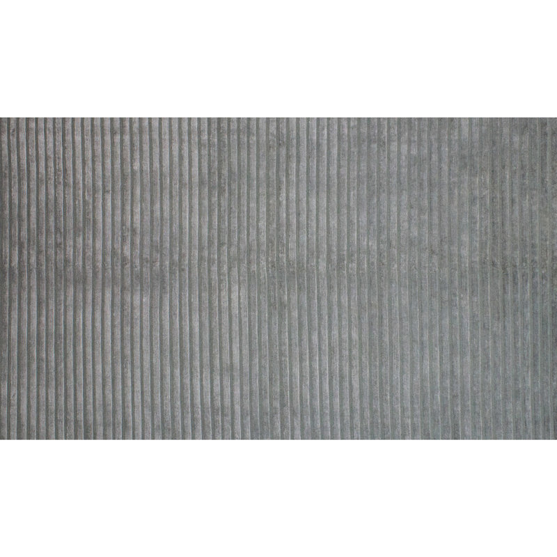 Striped Area Rug in Grey, Rectangle 8' x 10'