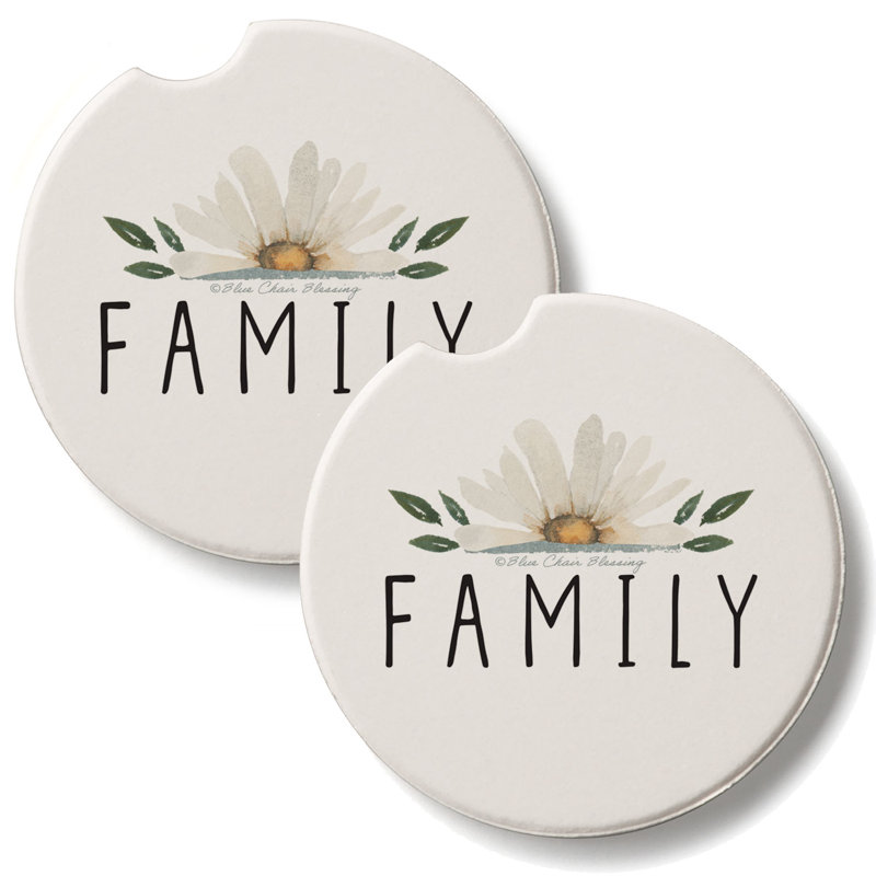 Ensemble de 2 sous-verres Family