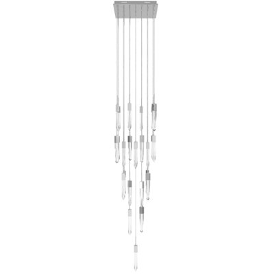Luminaire suspendu en cristal à 25 lumières de la collection Aspen
