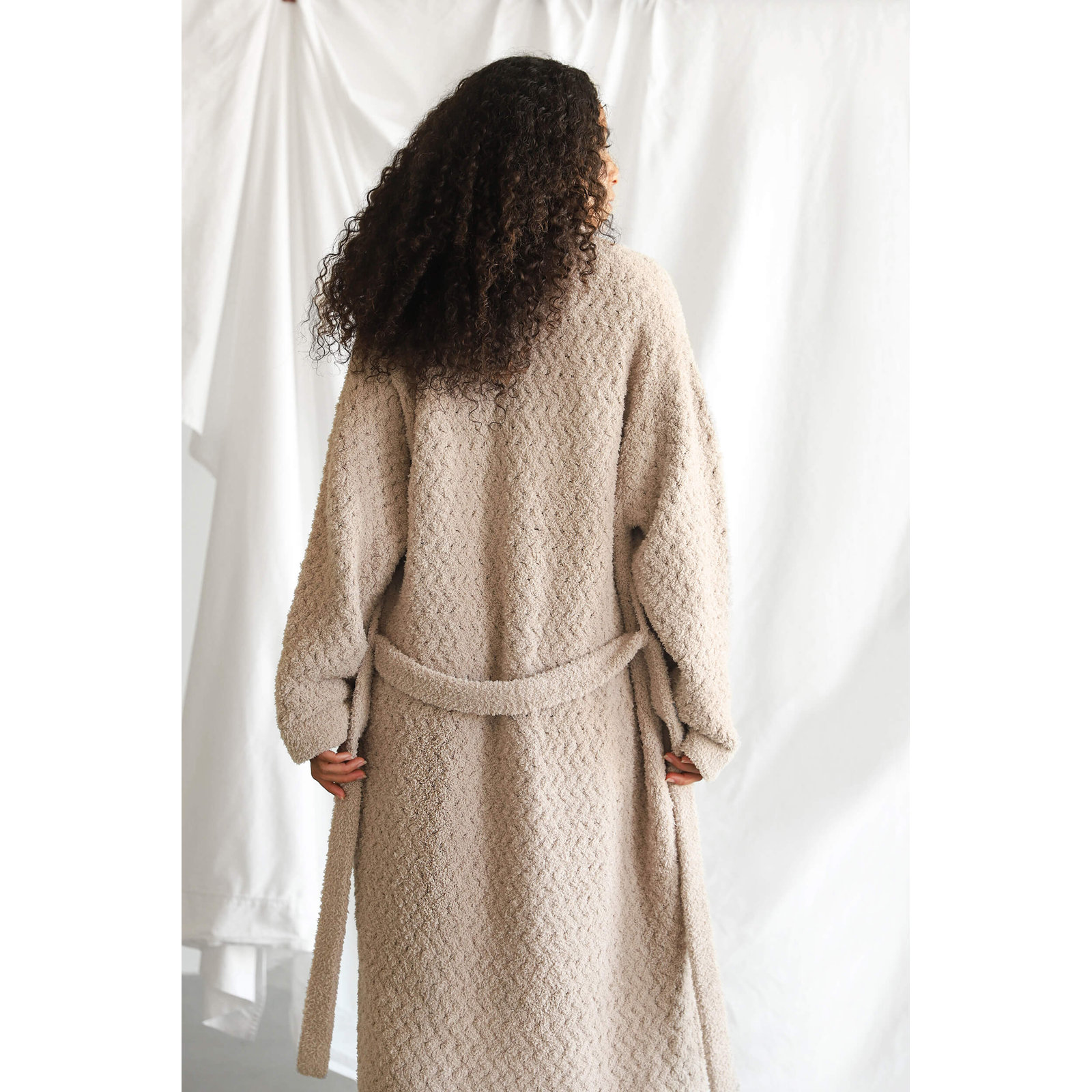Snug Waffle Robe, XL, Taupe