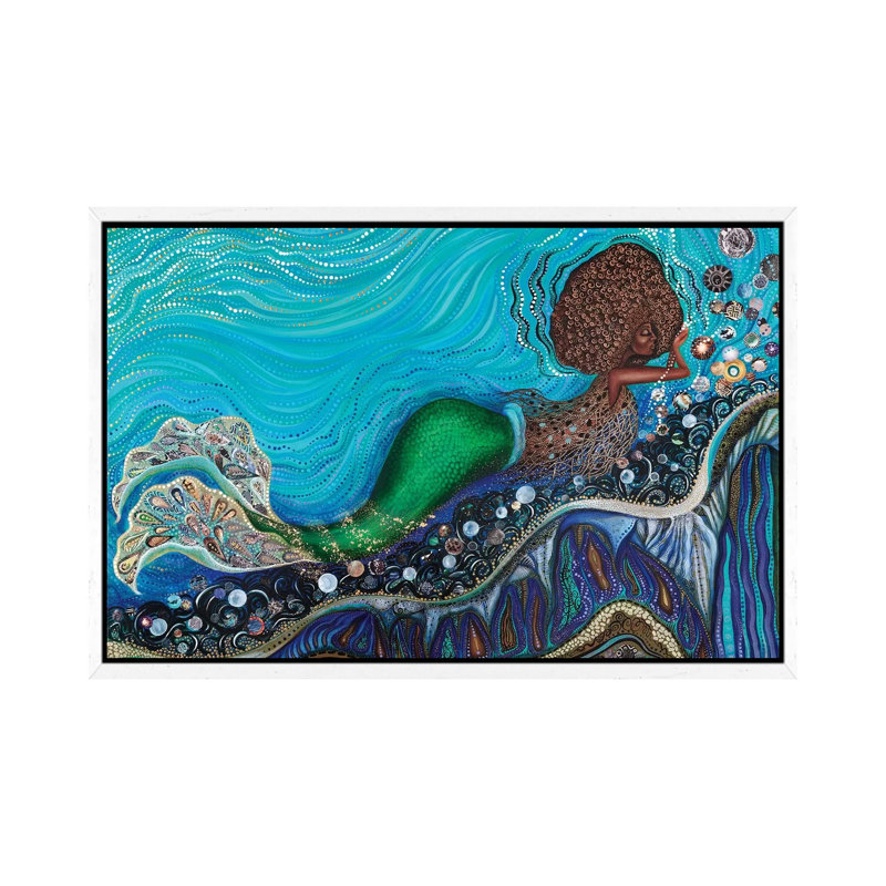 Yemaya's Nursery by Ashley Joi - Print on Canvas, 101.6 cm H x 66.04 cm W, White Framed Canvas
