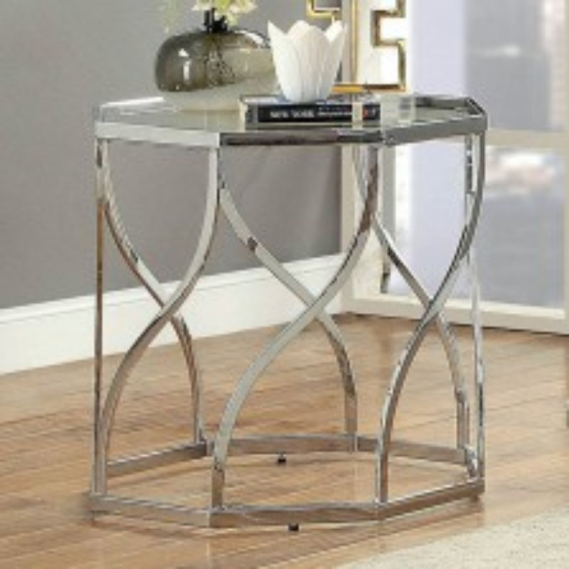 Robichaux Glass Top End Table