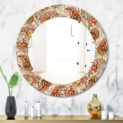 Motif d'automne - miroir bohémien et éclectique