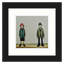 Lowry Style - Framed Print of A Couple - 12" Square Black Ash Frame
