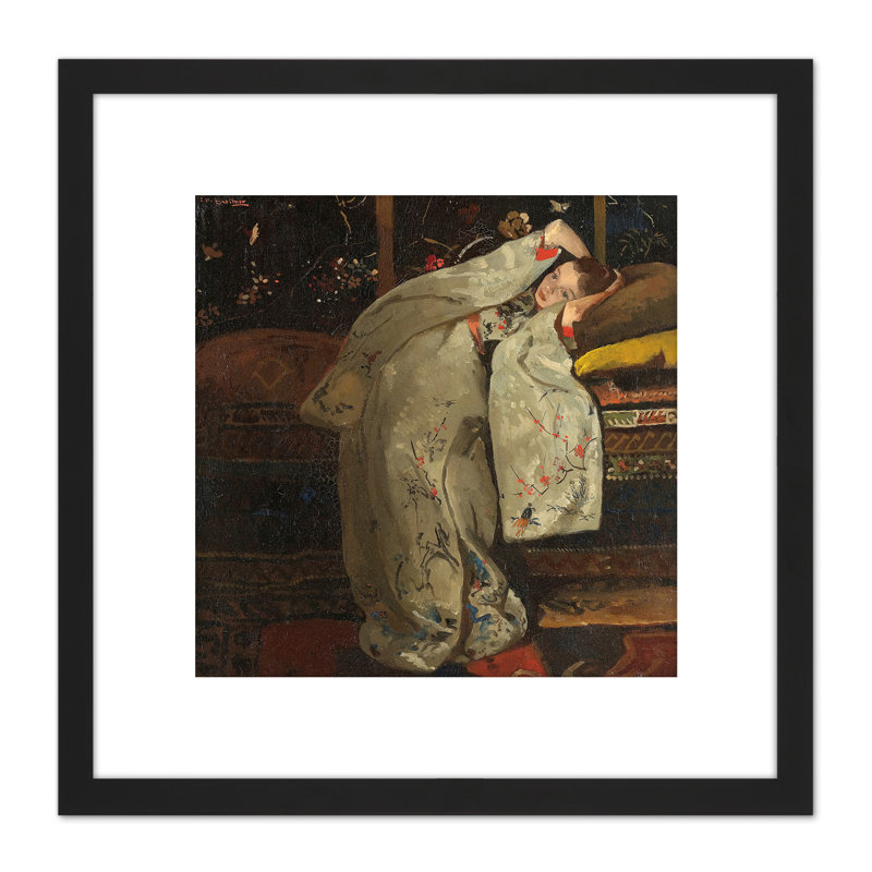 Girl In A White Kimono by George Hendrik Breitner - Single Picture Frame Painting