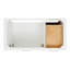 Meuble-lavabo simple 42 po avec plateau en marbre blanc de Carrare Macnair-85364376