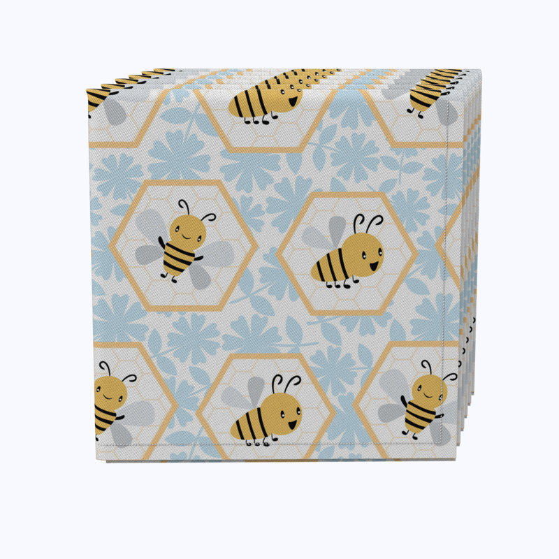 100% Cotton Geometric Square Napkin