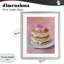 Coquette Pancakes avec crème fouettée, reproduction encadrée sous verre, design par The Prints Vibe-130834968-130834969